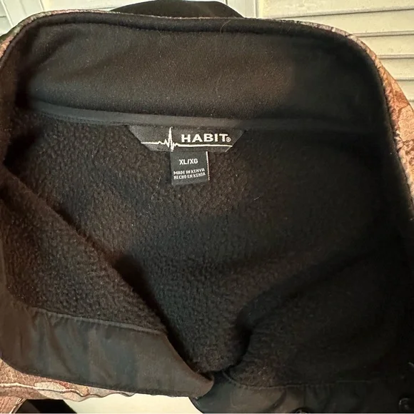 HABIT / REAL TREE CAMO Size XL  1/4 Snap PULLOVER - Picture 10 of 11